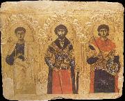 unknow artist The Apostle Phillip and the Saints Theodore and Demetrius Spain oil painting artist